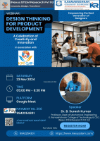 Design Thinking for Product Development 2024 Webinar Poster